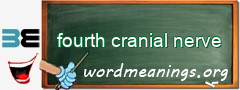 WordMeaning blackboard for fourth cranial nerve